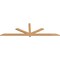 Ekena Millwork Kennewick Timber Gable Bracket, Western Red Cedar, 96"W x 28"H x 1 1/2"D x 3 1/2"F, 7/12 Pitch GBW096X28X0204KEN00SWR - alternate 4